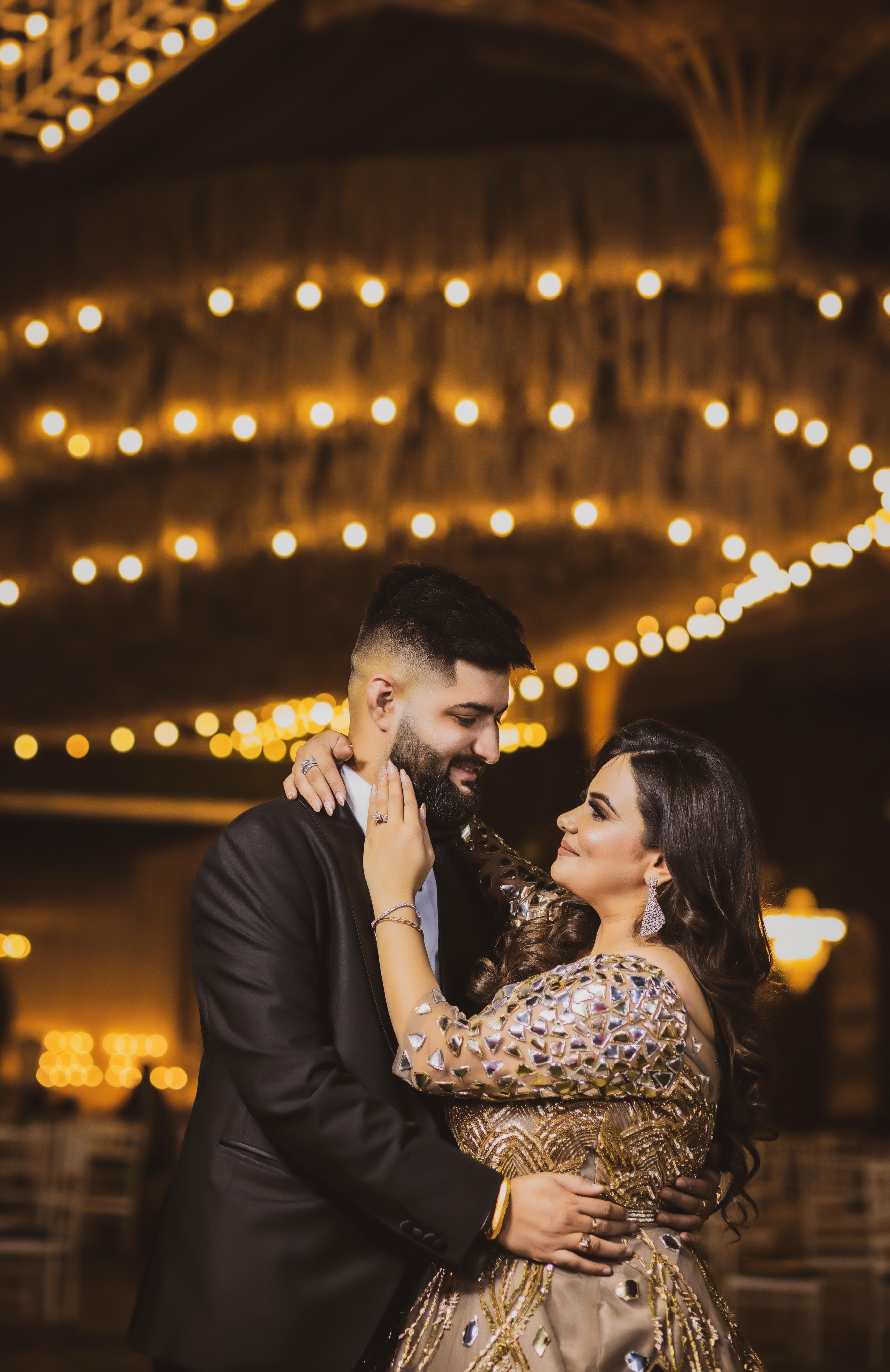 Candid wedding moment